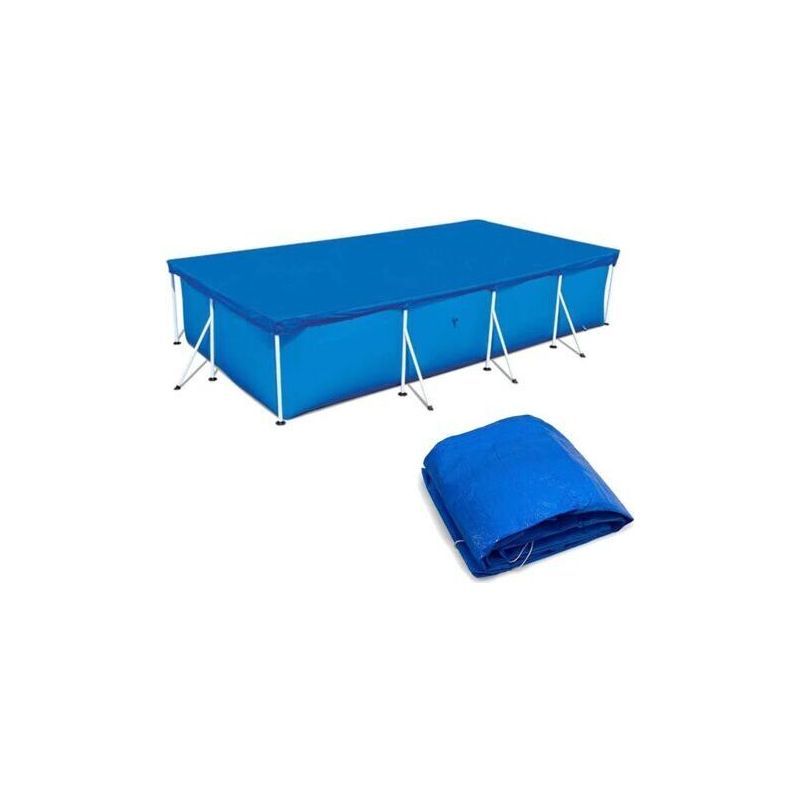 Poolabdeckung, Rechteckige Poolschutzabdeckung, Strapazierfähig Und Staubdicht, Ideal Für Aufstellpools (260 X 170 Cm / 8,53 X 5,58 Ft)