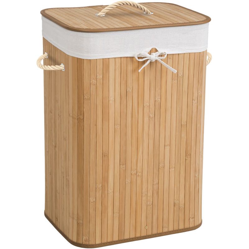 Faltbarer Wäschekorb Aus Wasserdichtem Material, Fassungsvermögen 72 L, Grau, 40 X 30 X 60 Cm