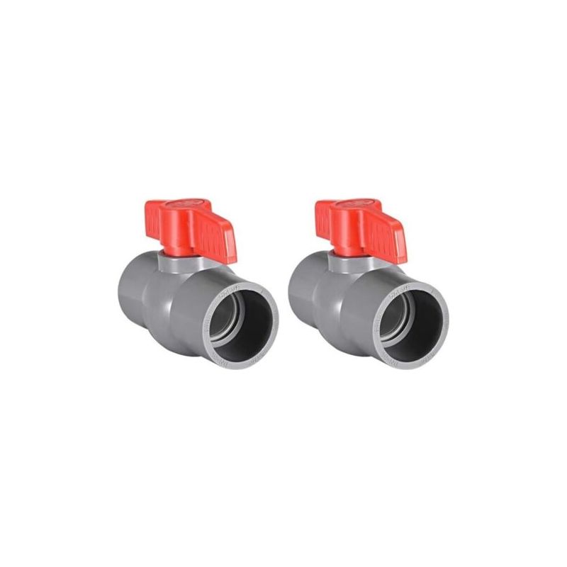 40-mm-pvc-kugelhahn – Aufsteckbar – Korrosionsbeständig – Für Wasserleitungen – 2er-pack