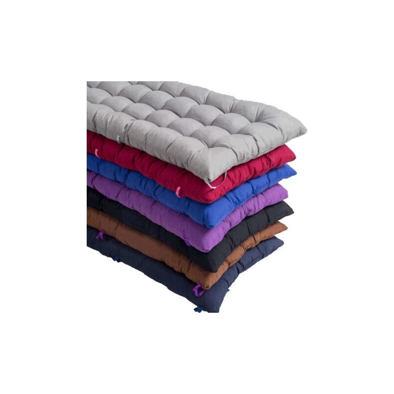 Rechteckiges Baumwollkissen 110 X 40 Cm – 8 Cm Dick – Wetterfest – Für 2- Oder 3-sitzer-bänke, Für Den Innen- Und Außenbereich