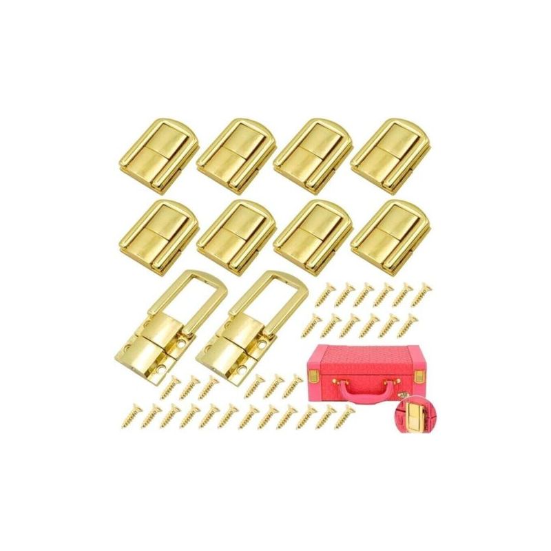 10 Stück Metallkofferschlösser Mit Schraubverschluss, Metallkofferschloss, Kippverschluss, Kistenschloss, Kippverschluss Für Schmuckkästchen, Holzkisten