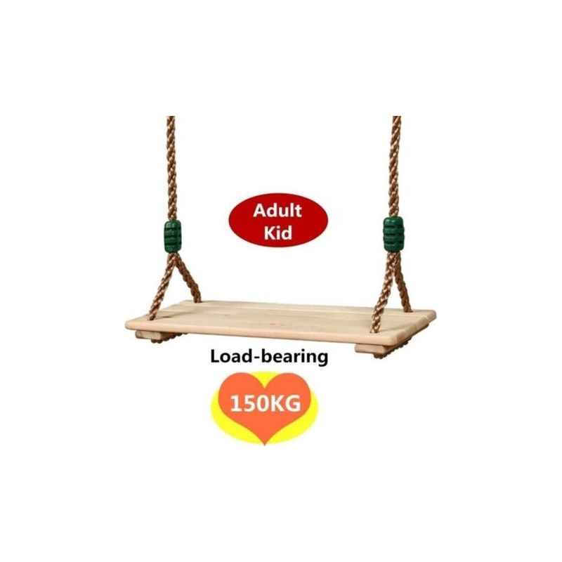 Hochwertige Holzschaukel Mit Idyllischem Aussehen Und Korrosionsbeständigkeit, Geeignet Für Kinder Und Erwachsene.