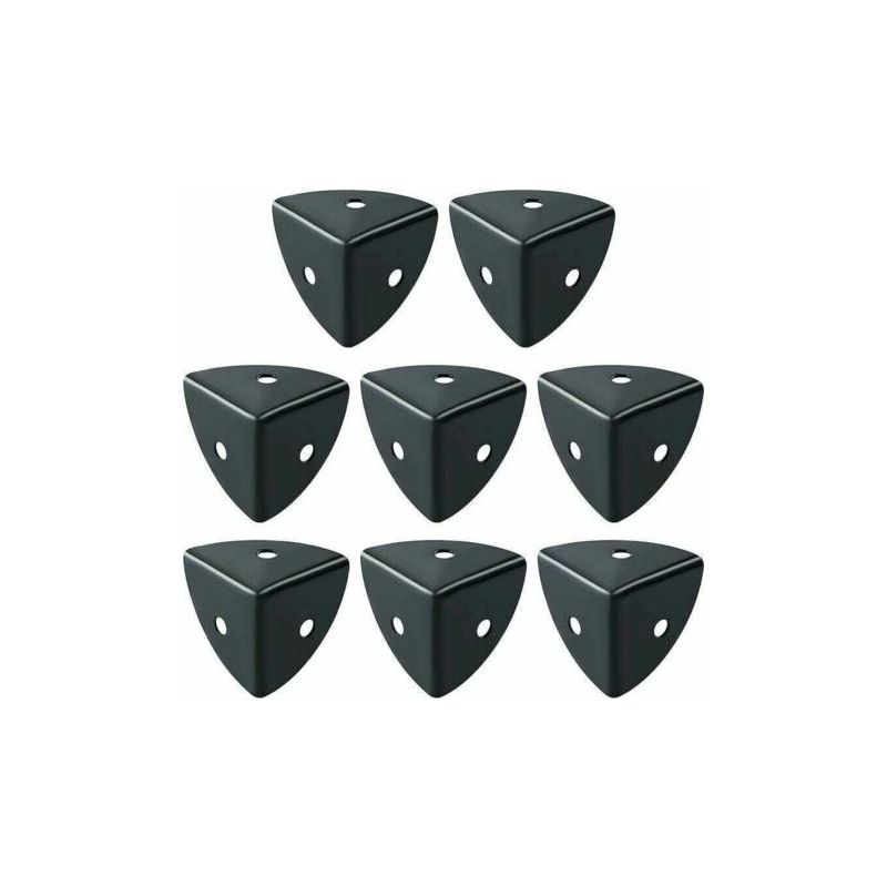 8 Stück Schwarze Aluminium-tischeckenschoner, Möbelschutz, Dekorative Eckenschützer, Schützen Vor Stößen Und Brüchen, Ebj025b-8p