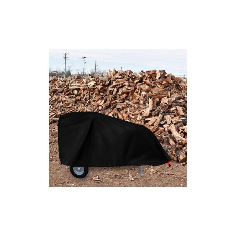 Wasser- Und Staubdichte Abdeckung Für Holzspalter Und Holzsägen – Abdeckung Für Holzbearbeitungsmaschinen – Schwarz, 210 Cm X 115 Cm X 102 Cm