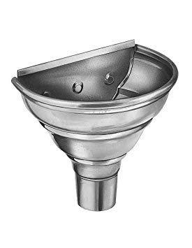 1/2 Runde Frontschale Vm Building - Natürliches Zink - Ø 100 Mm - 220019388