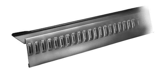 Belüftete Rinneneinfassung - Anthrazit-zink - Breite 166 Mm - Stärke 0,65 Mm - Länge 2 M - 220025056