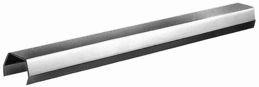 Zierdeckleiste Aus Natürlichem Zink - Breite 100 Mm - Kante 35 Mm - 0,65 Mm X 1 M - 220003026