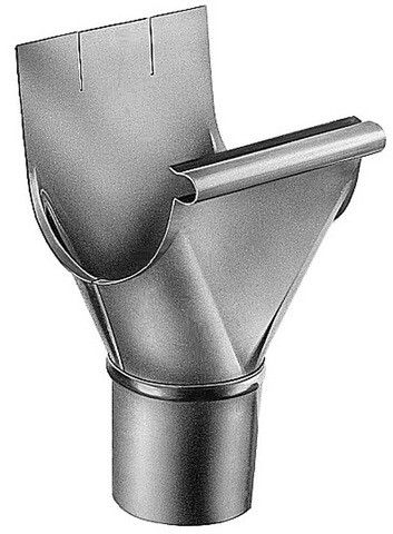 Universelle Entlüftungshaube - Anthrazit Zink - Ø80mm H140 Mm