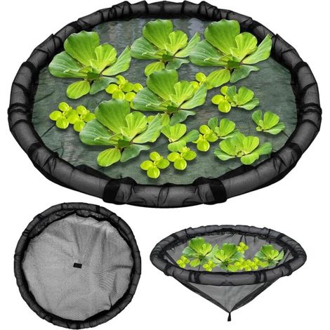 2-teiliges Schwimmendes Fischschutznetz Für Pflanzen, Rundes Gartenteichnetz, Schwimmendes Netz Für Blumentöpfe, 18 Zoll (45,7 Cm)