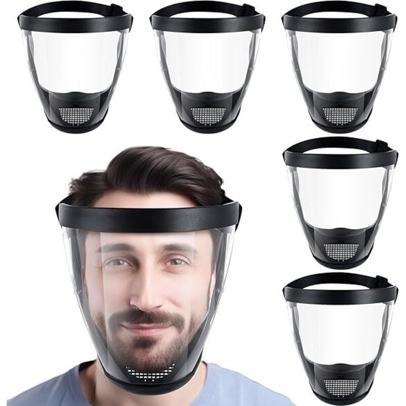 6er-pack Antibeschlag- Und Antistaub-schutzmasken Mit 60 Austauschbaren Filtern, Ideal Zum Unkrautjäten, Für Die Arbeit, Zum Radfahren, Für Supermärkte Und Öffentliche Orte.