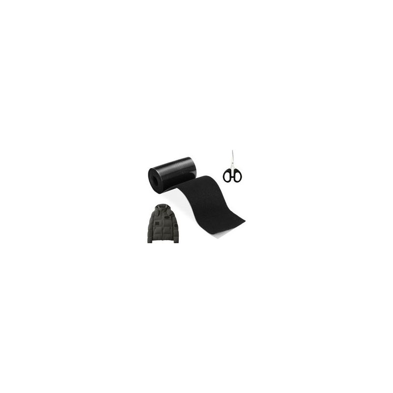 Selbstklebendes Textilreparaturset, 10 Stück 200 Cm Lange, Wasserdichte Nylonflicken, Reparaturset Für Autositze, Jacken, Zelte, Sofas, Daunenjacken, Schlafsäcke, Rucksäcke, Schwarz