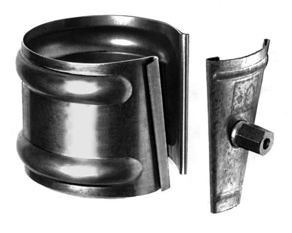 Selbsthemmender Ring Vm Building - Natürlicher Zink - Ø80 Mm - 211908000