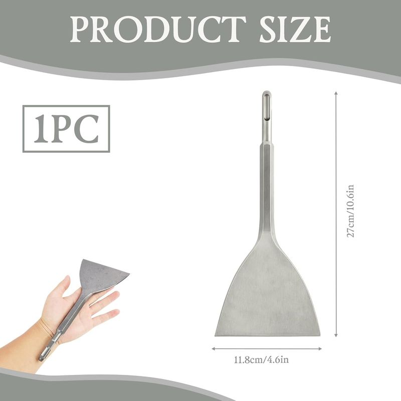 Sds-plus-meißel, Großer Sds-meißel 280 Mm X 120 Mm, Flacher Sds-hammermeißel, Großer Abgewinkelter Sds-plus-fliesenmeißel, Sds-bohrmeißel, Betonabbruchmeißel Für Wände Und Böden