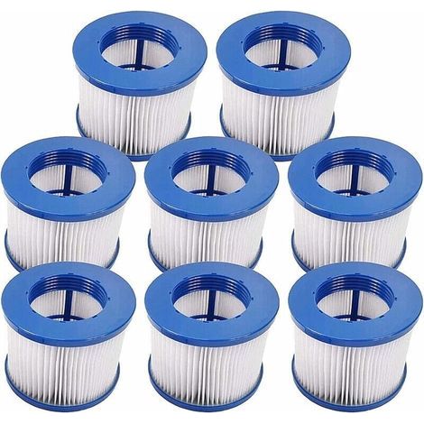 Infinite Schraubfilterkartuschen Für Whirlpools, 8er-pack, Schraubfilter Für Whirlpools, 75 X 100 Mm Filter, Lumix Whirlpoolfilter, Clever Spa Filterkartuschen, Fl31220 Whirlpoolfilter (8er-pack)
