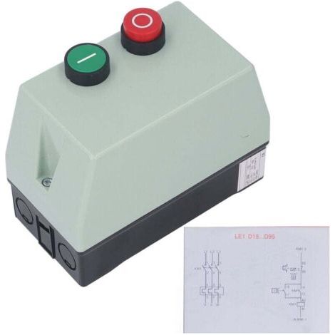 Wasserdichter Magnetschalter, Feuerfestes Magnetschaltergehäuse, Einphasig 220 V/230 V, Dreiphasig 380 V/400 V, 9–13 A