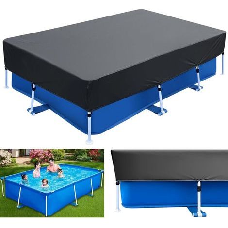 Rechteckige Poolabdeckung – 220 X 150 Cm – Rechteckig – Für Sommer Und Winter – Für Rechteckige Pools
