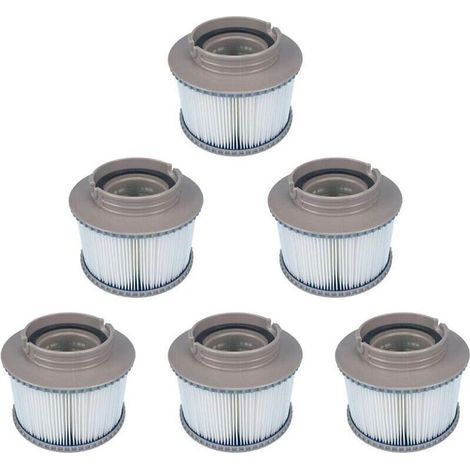 6er-packung Mspa-ersatzfilter Für Die Fd2089 Kartuschenfilterpumpe, Kompatibel Mit Allen Aktuellen Mspa-whirlpools.
