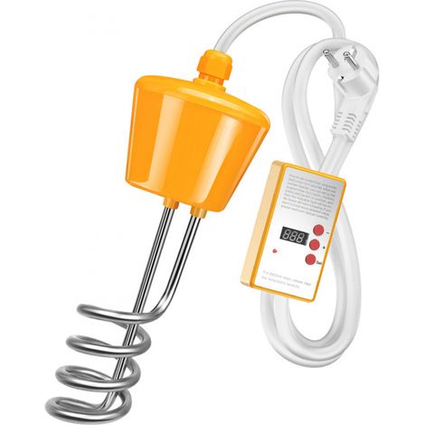 Aquaforge 3000/2500w Schwimm-poolheizung, Gelb, Mit Led-thermometer Und Kompatiblem Stecker Für Spa Oder Heimgebrauch