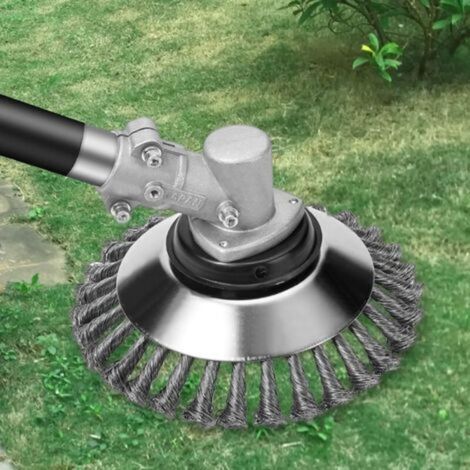 Rundbürste Zum Unkrautjäten, 6-zoll-rasenmäherkopf, Garten, Landwirtschaft, 150 X 25,4 Mm Rotationsbürste Mit Massivem Stahldrahtrad (6 Zoll)