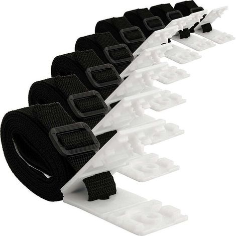 Set Mit 8 Poolabdeckungsrollen Inklusive Aufrollgurten Und Klemmen, Solar-poolabdeckungsrolle Für Eingelassene Pools, Solar-rollrohr
