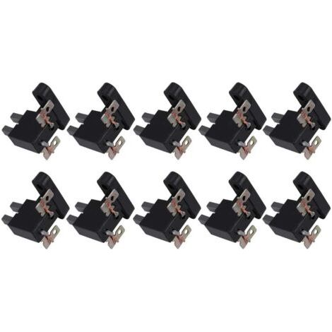 Bunthaus Balais De Charbon Pour Générateur : 10 Balais De Charbon Et Porte-balais Pour Générateurs De 4 Kw, 5 Kw Et 7 Kw. Bonne Conductivité Thermique Et Propriétés Lubrifiantes.