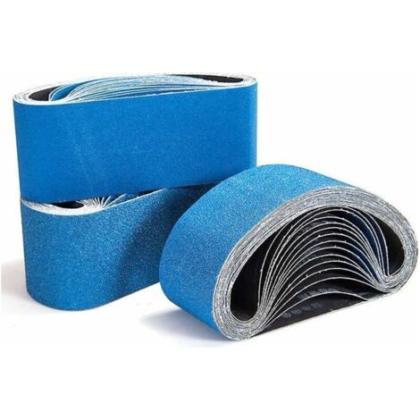 Bunthaus Msbd Bandes Abrasives. Groupe De Bandes Abrasives,bande Abrasive 3x40/60/80/120 Grains Pour Ponceuse À Bande.utilisé Pour L'Ébauche,le Décapage De Peinture Et Le Polissage (12pcs) 56vingt