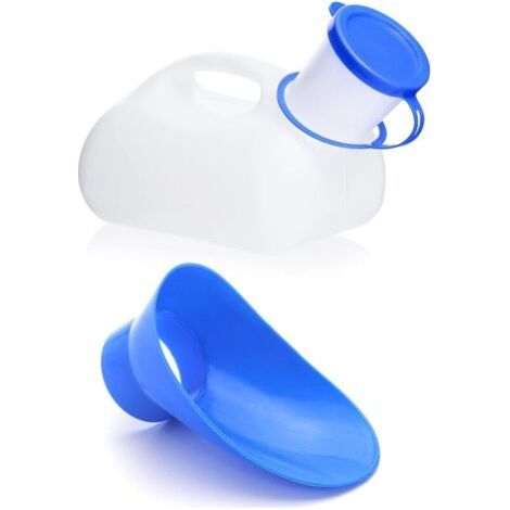 Bunthaus Urinoir Unisexe 1000ml Avec Couvercle Bouteille D'Urine Portable Pour Voiture, Camping, Voyage Et Usage Extérieur