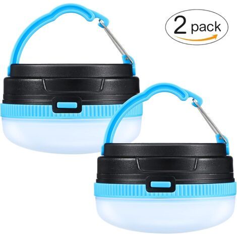 Bunthaus Pa Lanternes De Camping 2 Led Lampes De Camping Étanches Lumières De Tente À Batterie 3 Modes