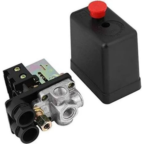 Bunthaus 240v 16a Port 90psi -120psi Pressostat De Compresseur D'Air Régulateur De Contrôle Avec Les Mesures Pour Une Réduction Rapide De La Pression