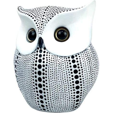 Bunthaus Pa Aiperq Décoration De Hibou, Hiboux En Résine, Hibou Figurine Statue Cadeau Créatif, Hibou De Décoration De Jardin, Hibou Statue Décor, Chouette Figure Décorative, Sculpture Animale En Rési