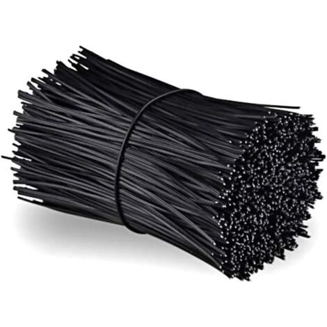 Bunthaus (noir) Fil Plastifié, 1 000 Attaches De Câble, Attaches D'Emballage, Attaches De Câble, Attaches De Regroupement