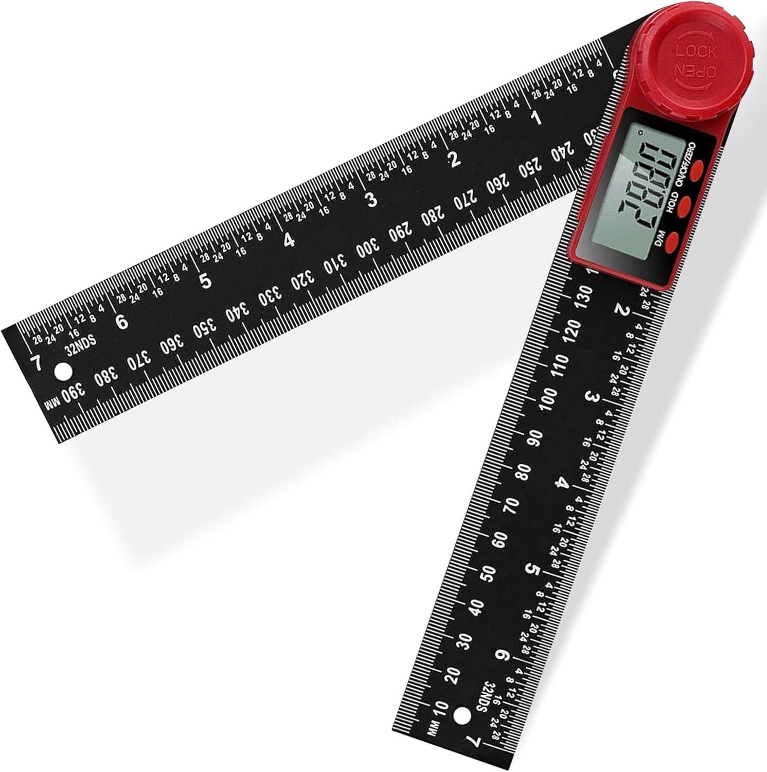 Ccykxa Digitaler Winkelmesser Mit Lcd-bildschirm, 200 Mm, Digitaler Neigungsmesser, Winkelmesser, Winkelmessgerät Für Die Holzbearbeitung