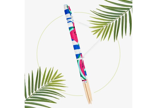 Garronda Strand Windschutz Sichtschutz 4m Lang Plus Gummihammer Gaex001 (wassermelone-66, 4 M)
