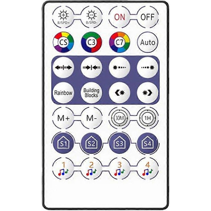 Ws2811 Ws2812b Led-controller Mit Bluetooth Und 28-tasten-fernbedienung Zur Steuerung Einzeln Ansteuerbarer Rgb-leds.