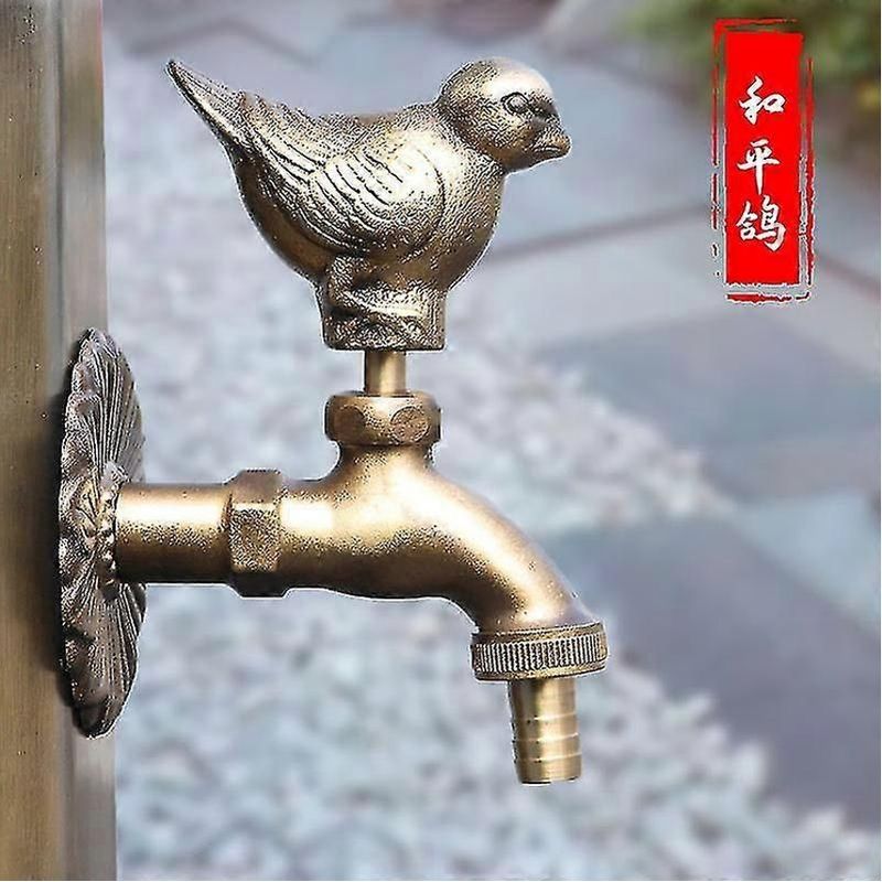 Gartenarmatur-set – Dekorativer Wandwasserhahn Aus Messing Mit Schlauchanschluss, Ideal Für Zuhause, Hotel Und Büro – Einfache Installation Und Energiesparend