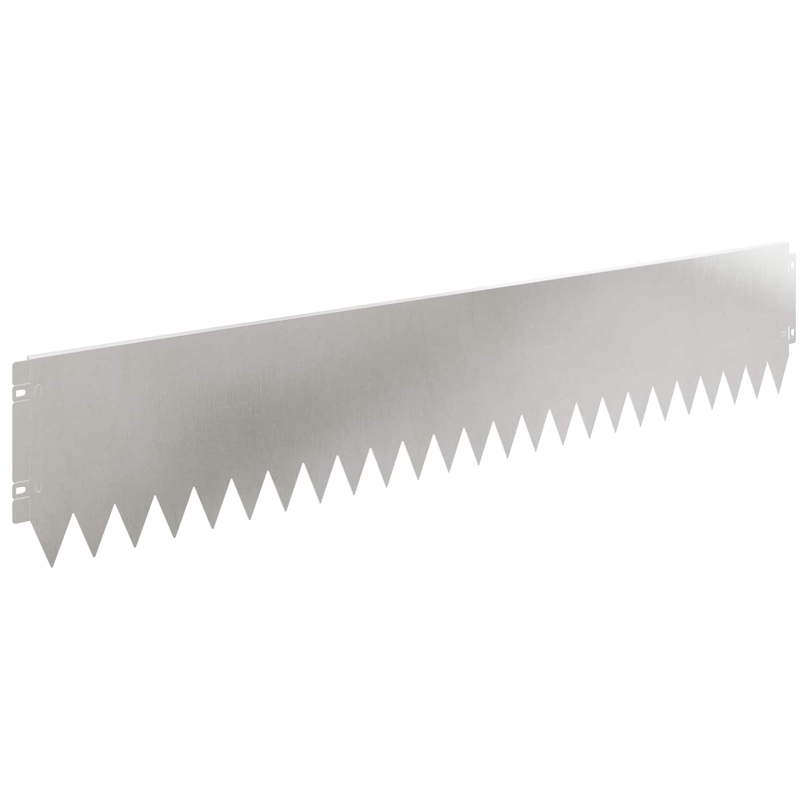 Rasenkante 10 Stk. 103 X 20 Cm Edelstahl Silber Vidaxl