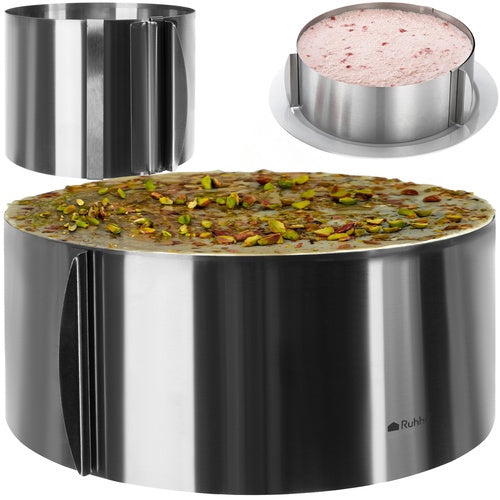Adjustable Cake Tin Rim Stainless Steel 16 30cm 227458941