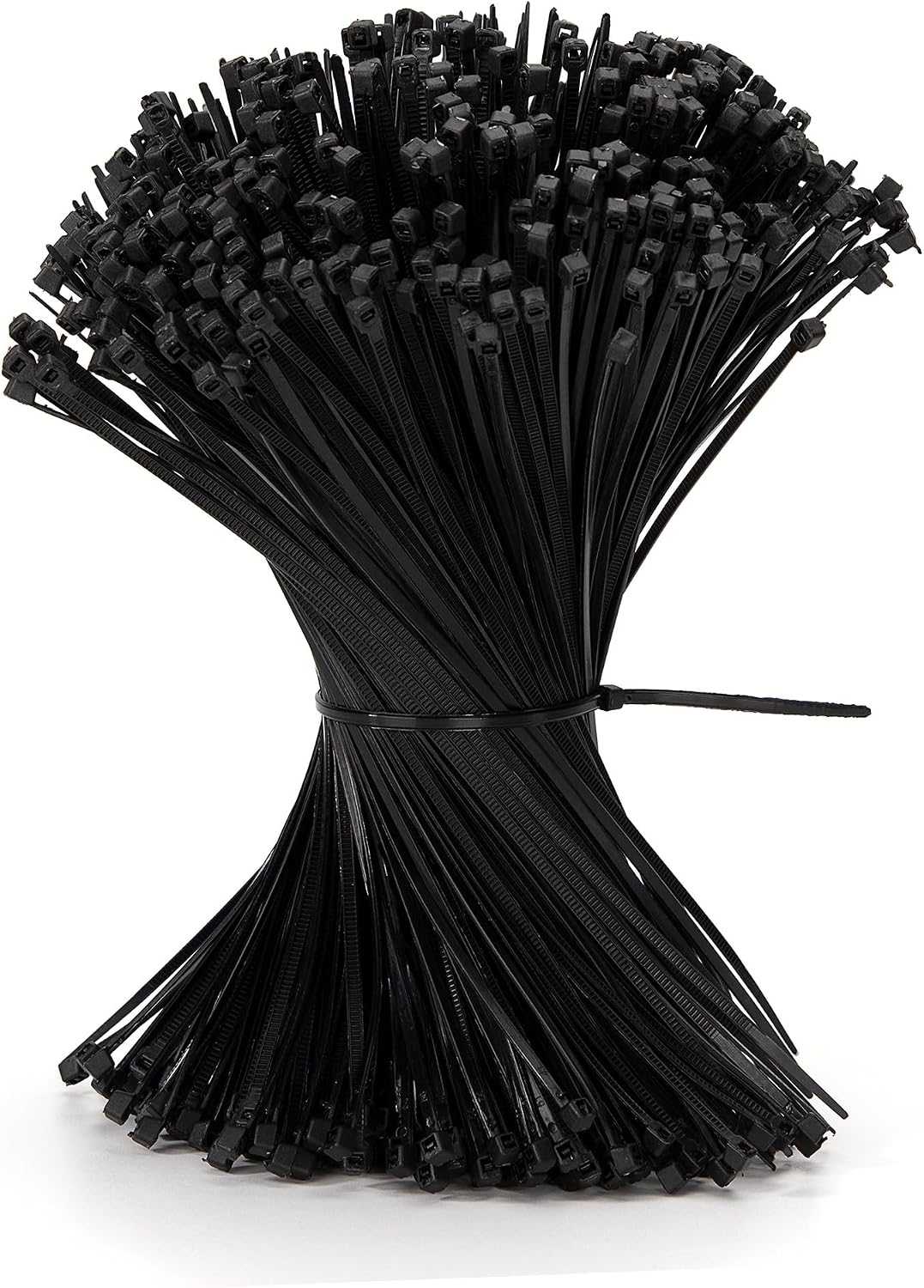 500 Stück Schwarze Kabelbinder, 200 X 2,5 Mm, Selbstsichernde Kabelklemmen Aus Nylon Und Kunststoff, Schwarz