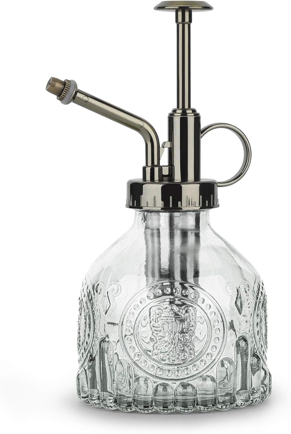 200-ml-glas-pflanzensprühflasche, Vintage-sprühflasche Mit Pumpaufsatz Für Feinen Nebel, Garten-blumensprüher, Kleine Dekorative Gießkanne (transparent)