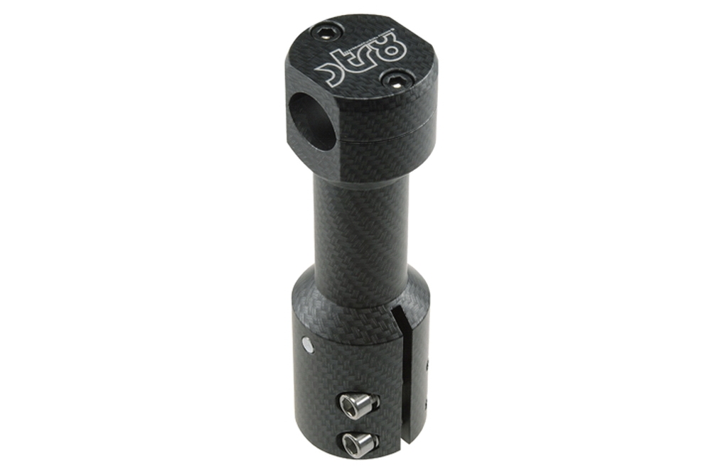 Adapter / Vorbau / Lenkerhalterung Str8, Carbon, Mbk Booster / Yamaha Bws