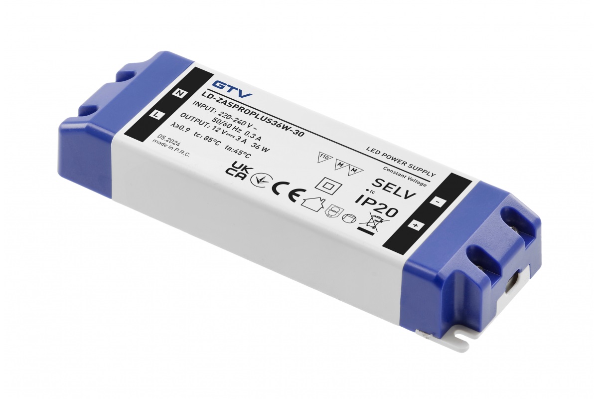 Led-netzteil Pro 12v 36w 220-240v Ip20 - V-zaspro+36w