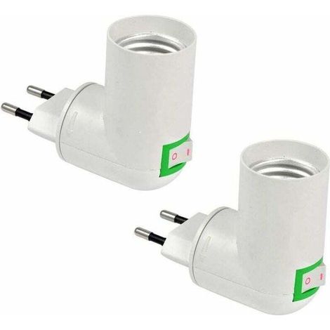 2er-pack E27 Lampenfassung Mit Funkschalter, E27 Led-lampenfassung, Schnellstart-kunststofflampenfassung, Ideal Für Die Garagenbeleuchtung.