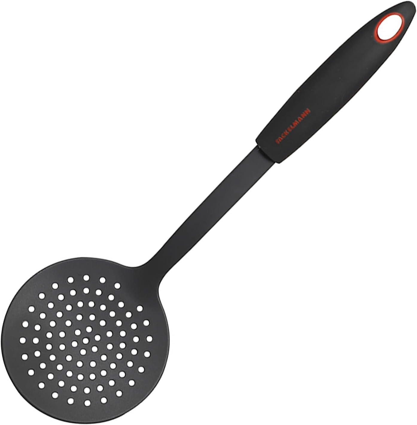 Nylon-schaumlöffel – 1 Stück – Rot-graues Design – Hitzebeständig Bis 200 °c – Antihaftbeschichtung – Für Den Täglichen Gebrauch