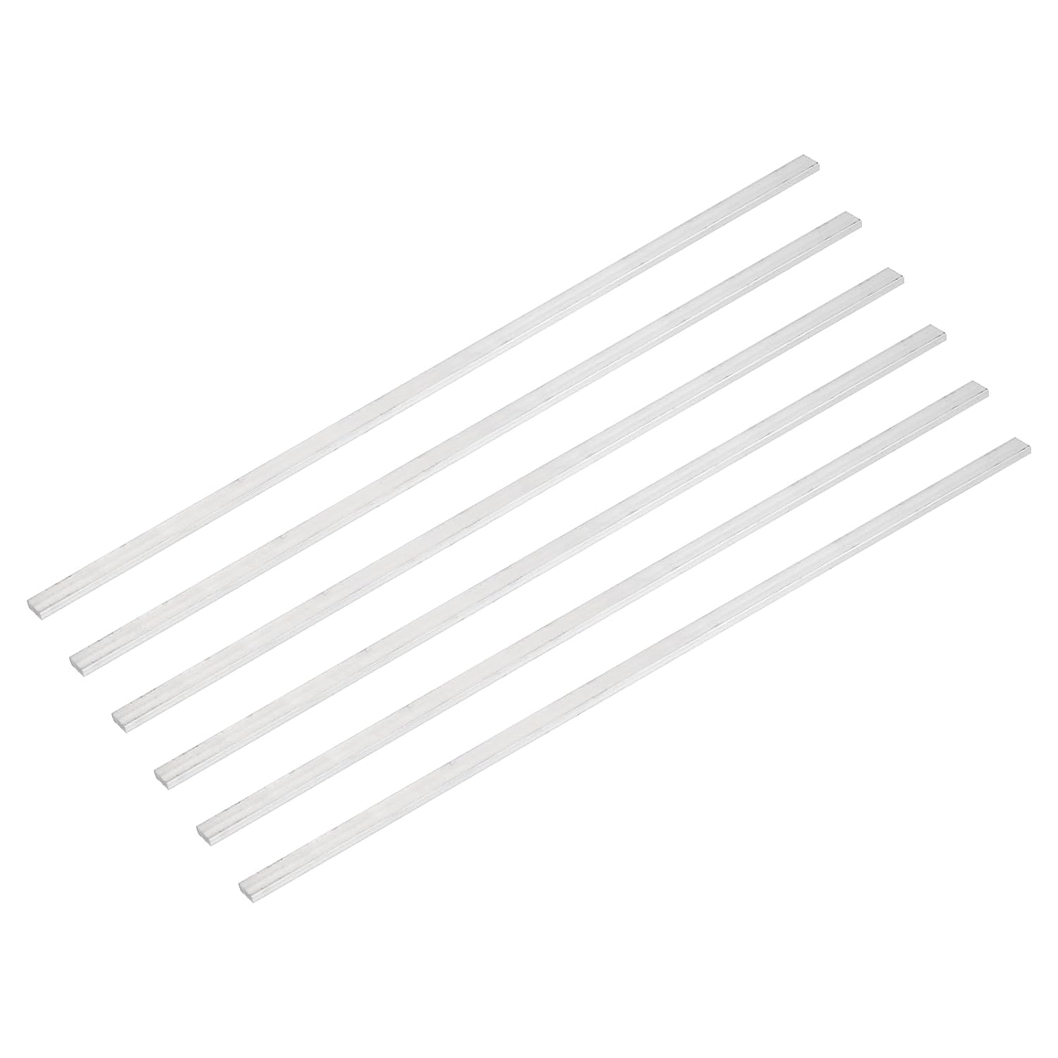 Aluminium-flachstange – 6 Stück – Legierung 6061 – Robust Und Leicht – Für Heimwerker Und Industrie – 305 X 8 X 3 Mm