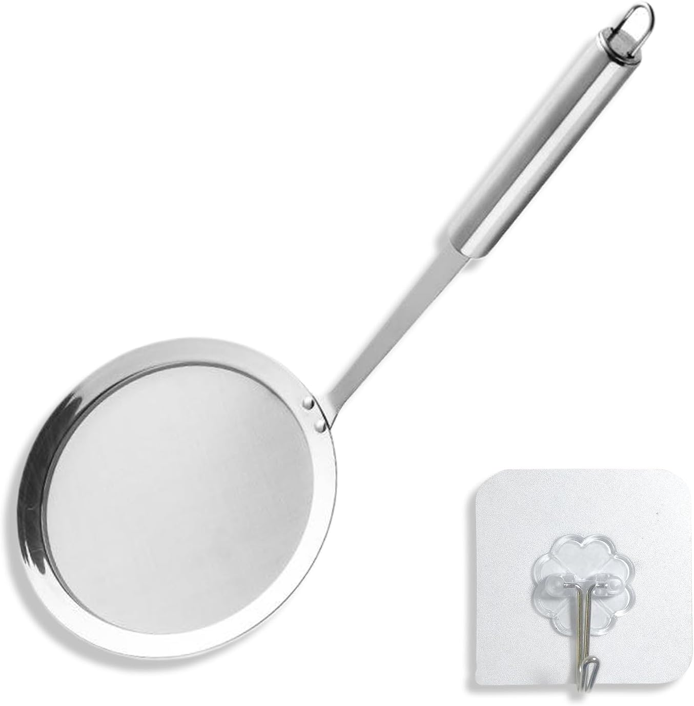 32 Cm Schaumlöffel Aus Edelstahl – 100-mesh-feinsieb – Robustes Küchenutensil