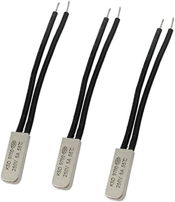 Thermostat Ksd9700 – 3er-pack – Metall – 35 °c, Normalerweise Geschlossen – Überhitzungsschutz – 20 X 8 X 4 Mm