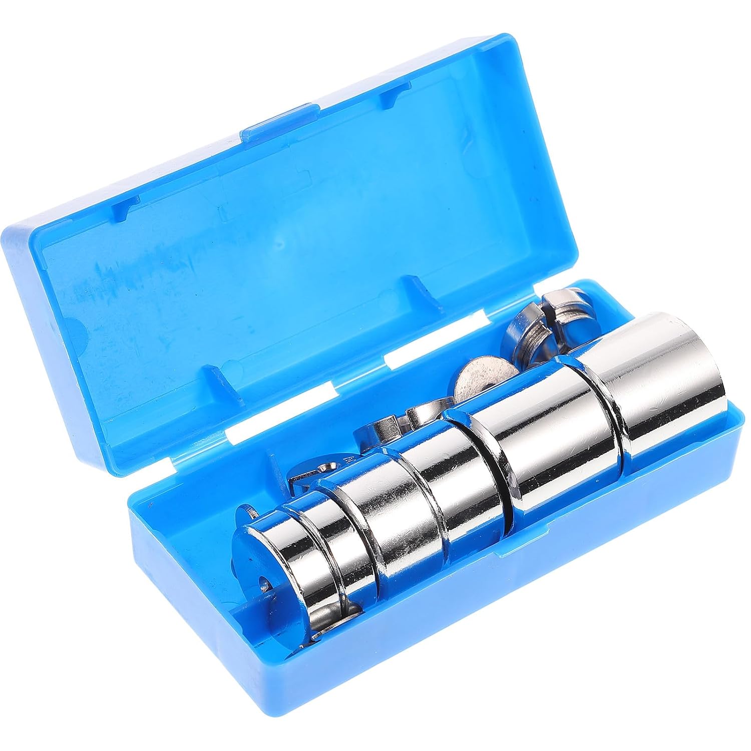 Schlitzgewichte – 19-teiliges Set – Verchromter Stahl – Präzisionslabor – Physik (hochschule) – 5 G Bis 200 G