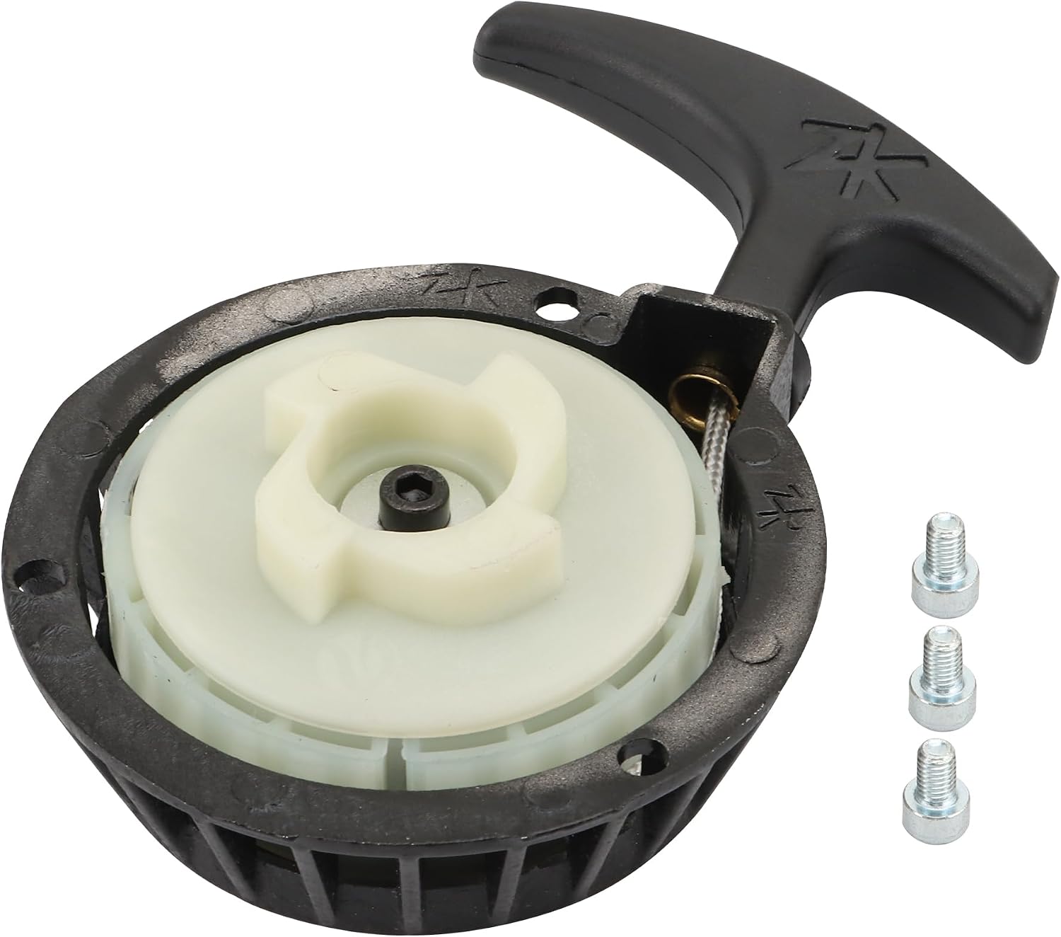 Seilzugstarter Für 2-takt-motoren Mit 47-50 Cm³, Aluminium Und Kunststoff, 77-mm-befestigung, Für Mini-motorräder Und Pocket Bikes