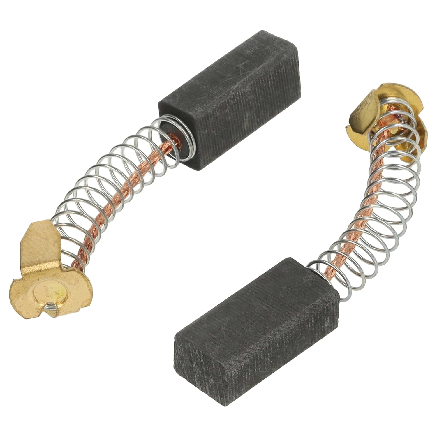 2x 6x8x18mm Graphit-kohlebürsten Mit Feder Für Elektrowerkzeuge, Motorreparatur, Bohrmaschinen, Schleifmaschinen