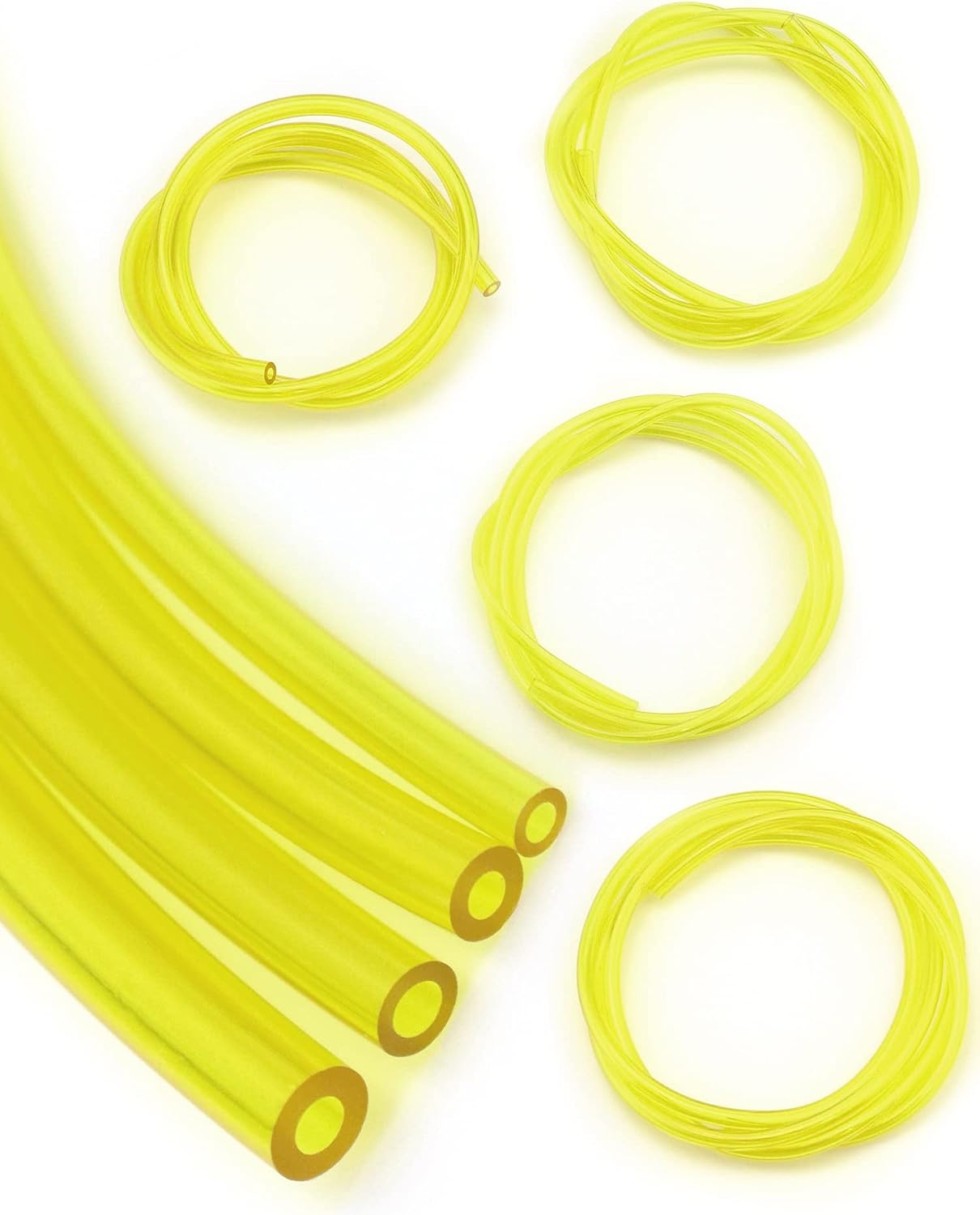 Set Mit 4 Kraftstoffschläuchen In Verschiedenen Größen, Hochtemperaturbeständige Kraftstoffleitungen Für Kettensägen Und Rasenmäher